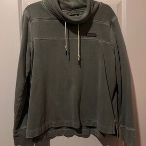 Olive Green Mock Neck Sweatshirt